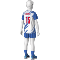 VOL-K01.0 Волейболист Футболка FUT-F-U-K01 и Шорты В1 VOL-SH-U-K01 Цельные Спина